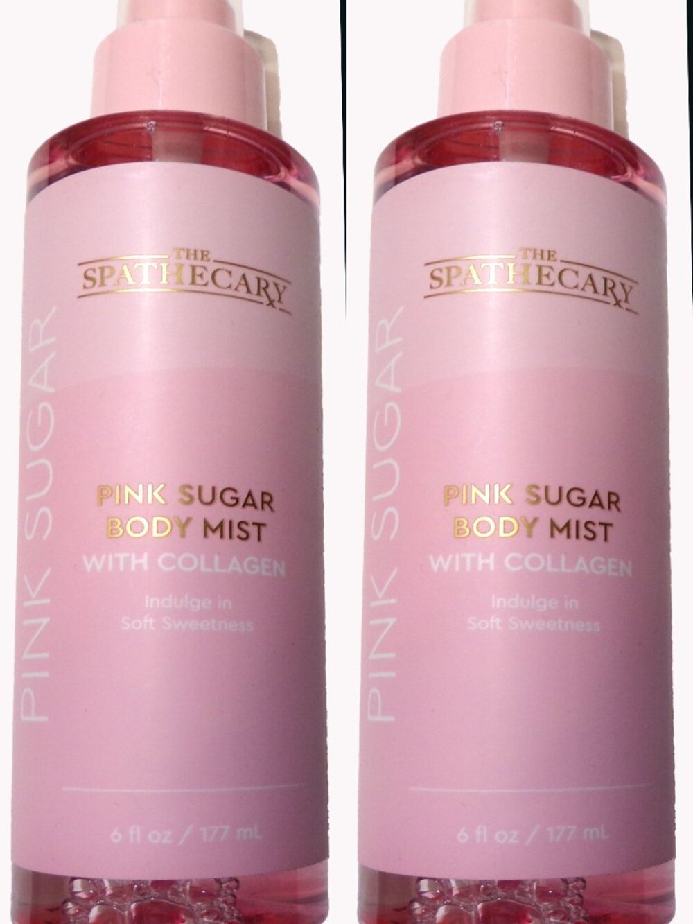 The Spathecary Pink Sugar Body Mist with Collagen 6 fl oz (Set of 2)